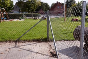 Maskinflet brugt til instutuationshegn